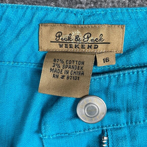 Peck & Peck Pants Womens 16 Work Office Capsule Everyday Casual Minimal Stretch - Picture 10 of 12